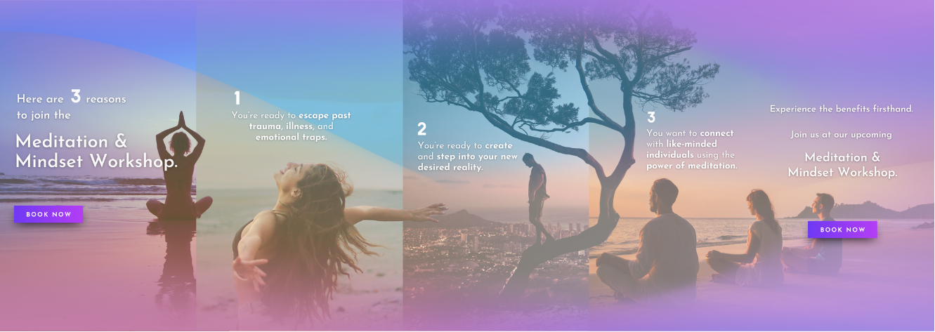 Carousel Ad for Meditation Event